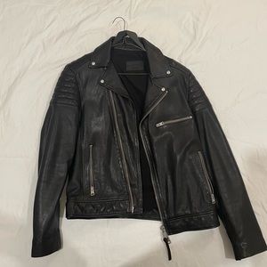 All Saints leather jacket size medium (M). Barely worn